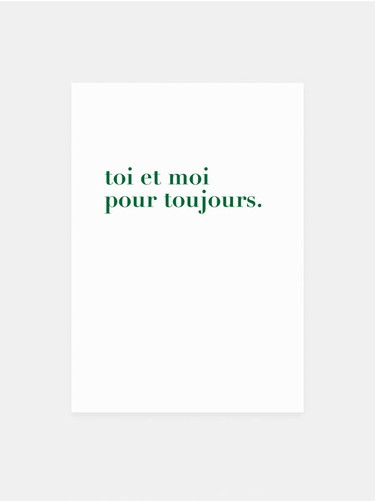 Postcard 'toi et moi'